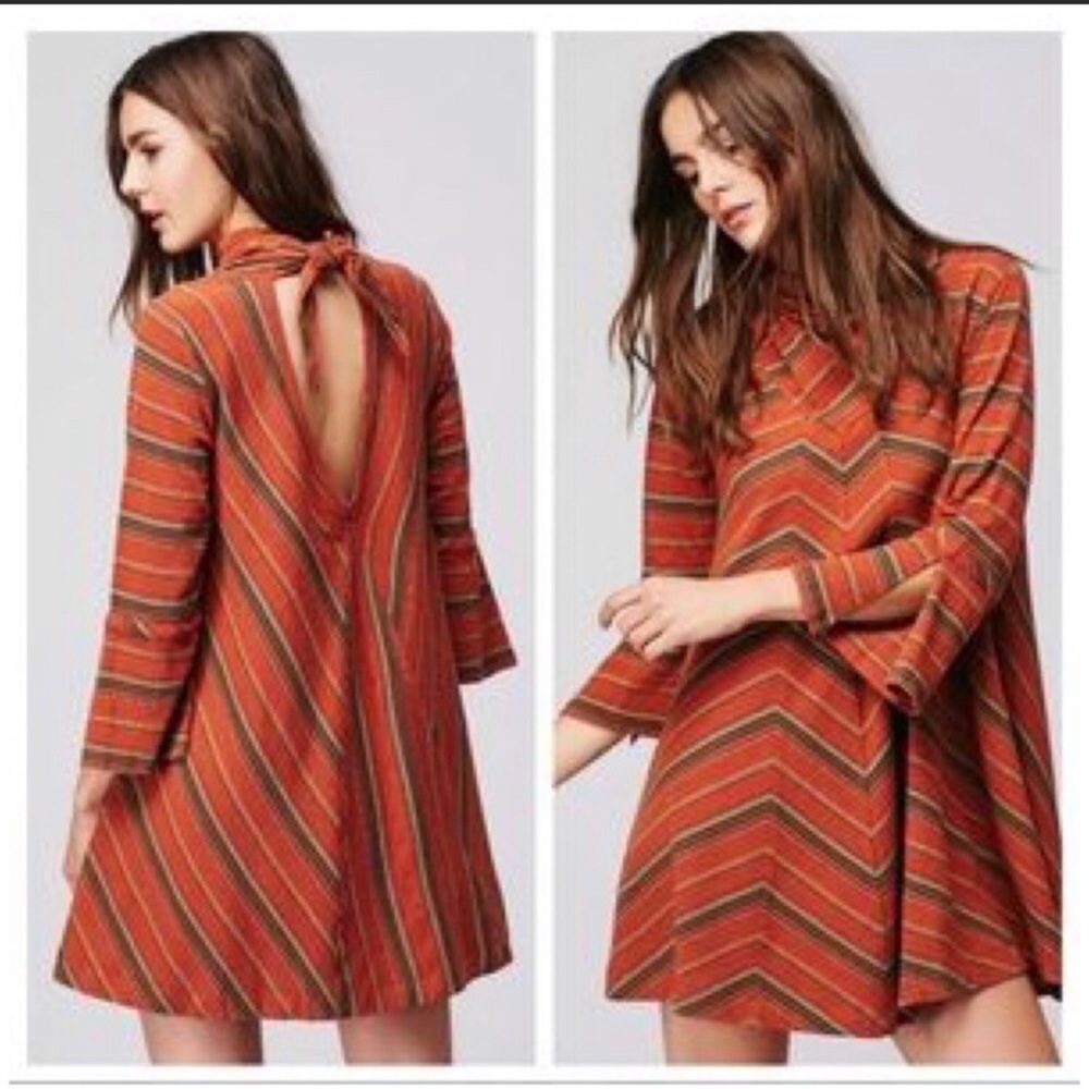Free people, cowl, Adobe stripe dress